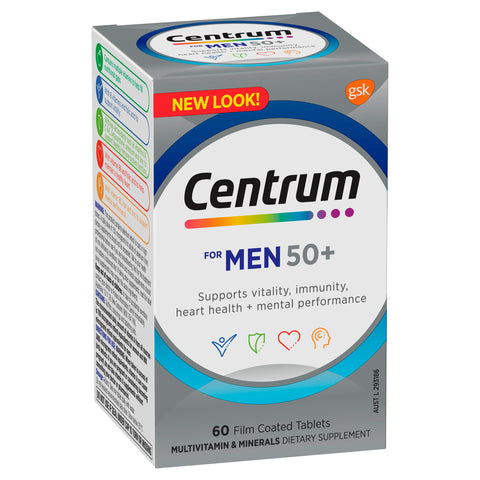Centrum For Men 50+ 60 Tabs