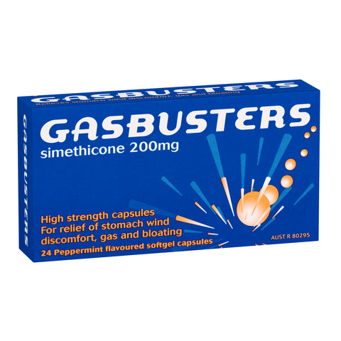 Gasbusters Capsules Peppermint 24