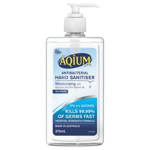 Ego Aqium Antibacterial Hand Sanitiser 375ml