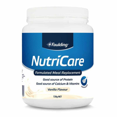 Faulding NutriCare Meal Replacement Powder – Vanilla Flavour 720g