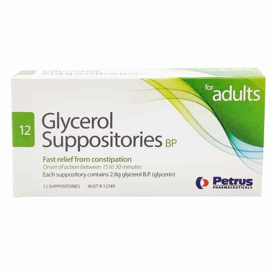 Glycerol Suppositories Adult Petrus 12
