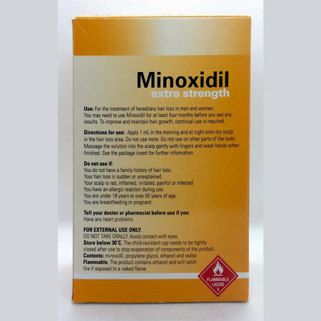 Minoxidil Extra Strength 5% 4x60ml Solution
