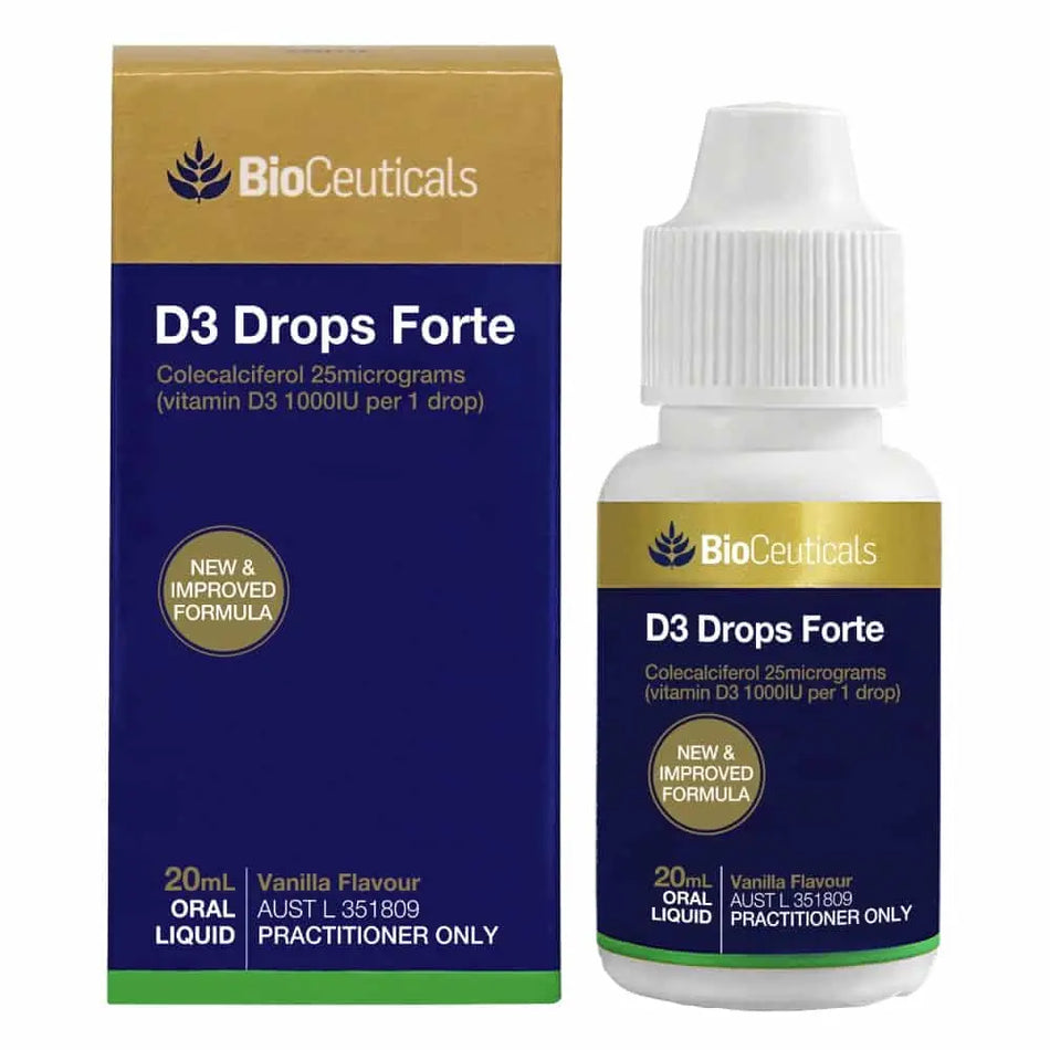 Bioceuticals D3 Drops Forte 20ml New