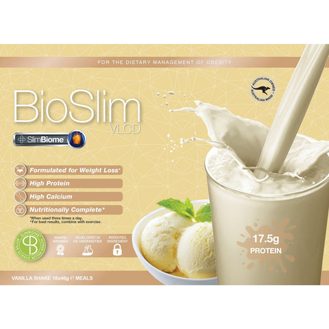 BioSlim VLCD Shake SlimBiome Vanilla 18x46g
