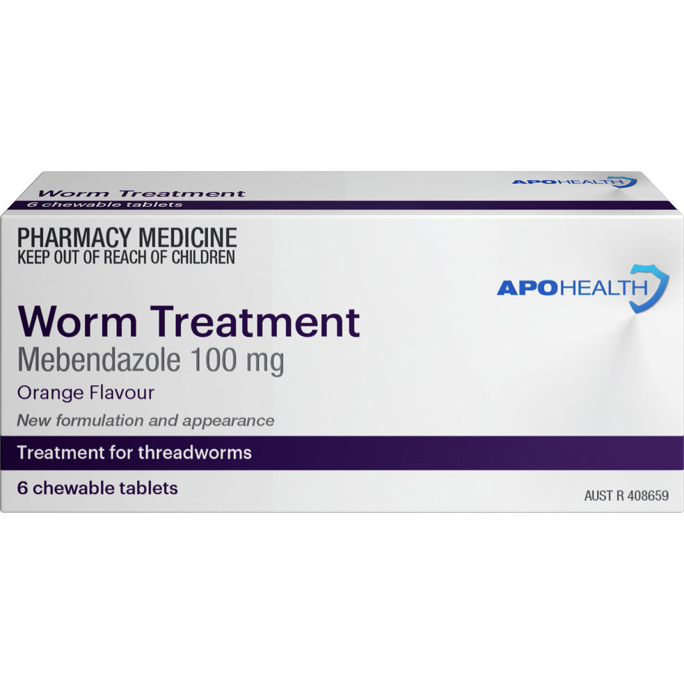 Apohealth Worm Treatment 100mg 6 Tablets