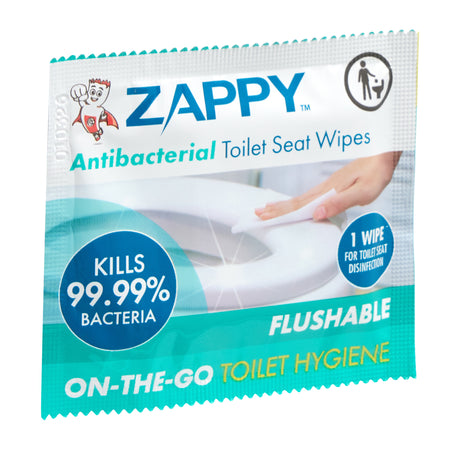 Zappy Antibacterial toilet Seat Wipes 6 Pack