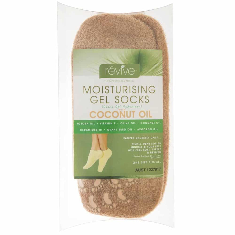 Révive Moisturising Gel Socks with Coconut Oil