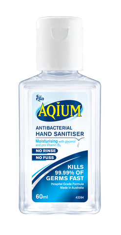 Ego Aqium Antibacterial Hand Sanitiser 60ml
