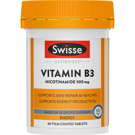 Swisse Ultiboost Vitamin B3 60 Tablets