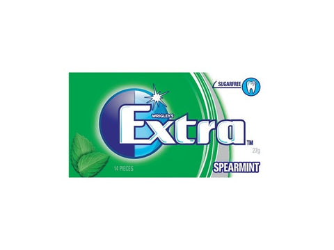 Extra Spearmint Sugar Free Chewing Gum 14 Pack 27g