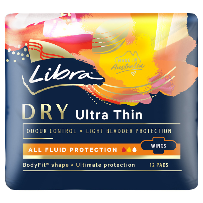 Libra Pad Ultra Thin Dry Wing 12 Pack