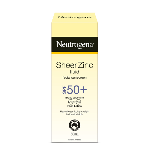 Neutrogena Sheer Zinc Fluid SPF50+ 50ml