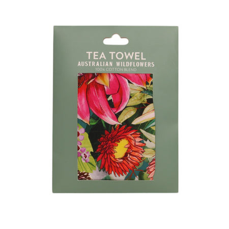 LA LA LAND Tea Towel Australian Wildflowers 44 X 64cm
