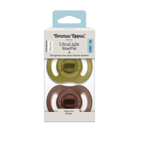 Tommee Tippee Ultra-Light StayPut Soother 18-36m 2 Pack