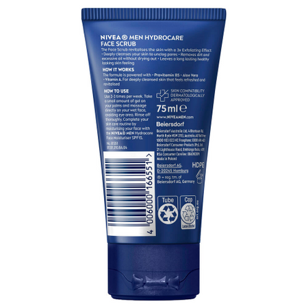 Nivea Men Hydrocare Scrub 75ml