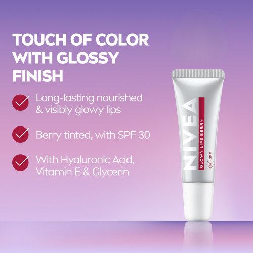 Nivea Lip Care Glowy Lips Berry 10ml