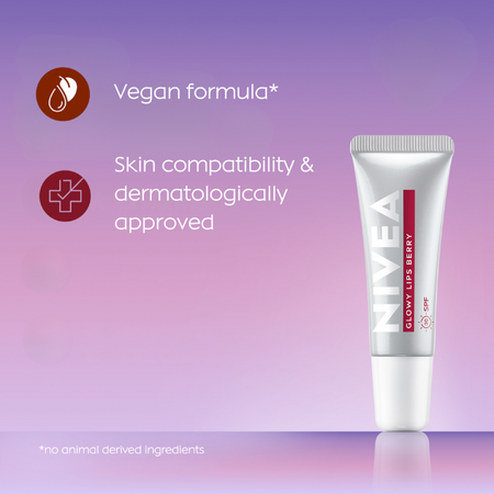 Nivea Lip Care Glowy Lips Berry 10ml