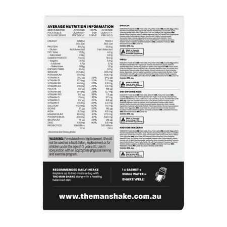 The Man Shake Favourites Variety Pack 56g x 8 Sachets