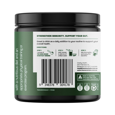 The Man Shake Everyday Supergreens Green Apple 150g