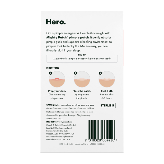 Hero Mighty Patch the Original Pimple Patches 24 Pack