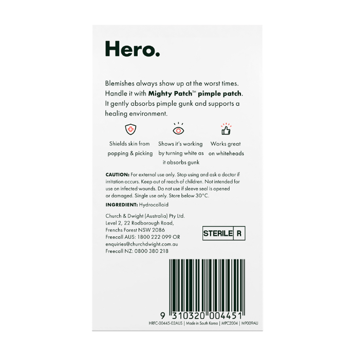 Hero Mighty Patch Duo Pimple Patches 12 Pack