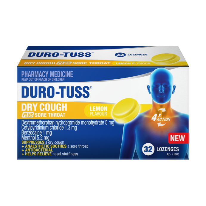 Durotuss Dry Cough Lemon 32loz