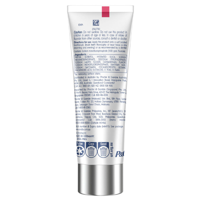 Oral-B 3D White Intensive Whitening Freshness Blast Toothpaste 94g