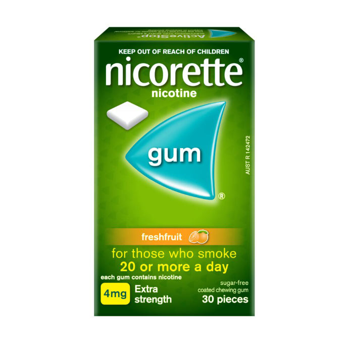Nicorette Gum Freshfruit 4mg 30pk