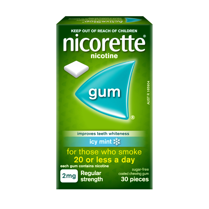 Nicorette Gum Icy Mint 2mg 30pk
