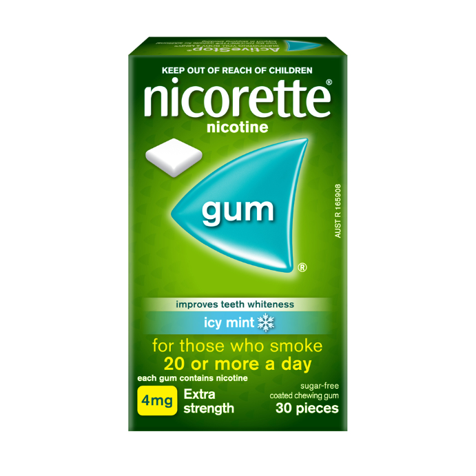 Nicorette Gum Icy Mint 4mg 30pk