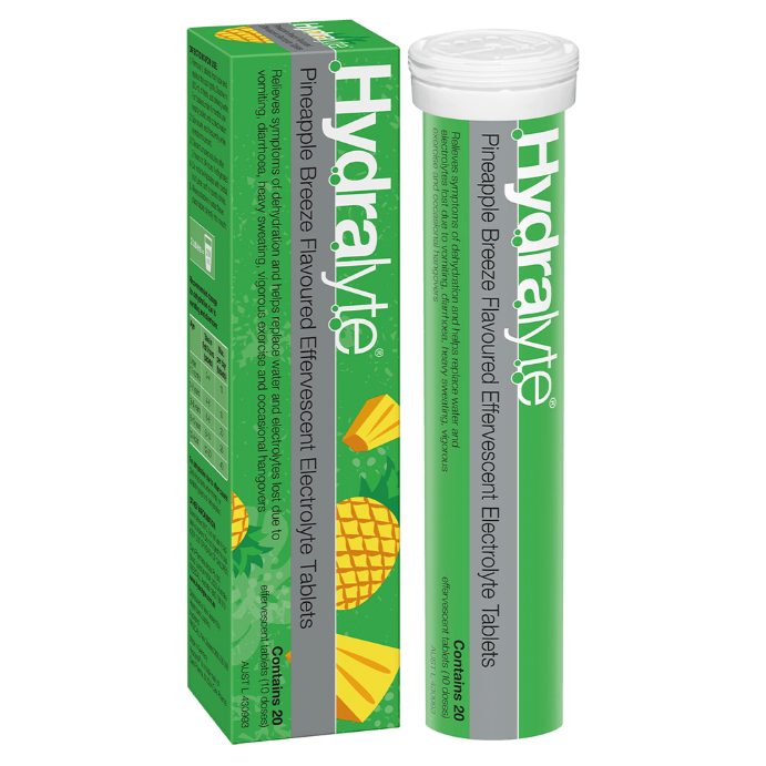 Hydralyte Eff Pineapple Breeze 20tab