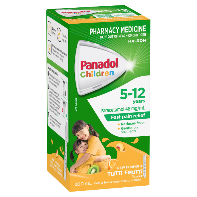 Panadol Children 5-12 Years Tutti Frutti Flavour 200mL