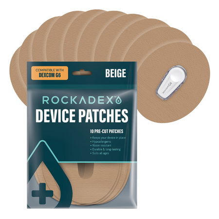 Rockadex Dexcom G6 Patches Beige 10 Pack