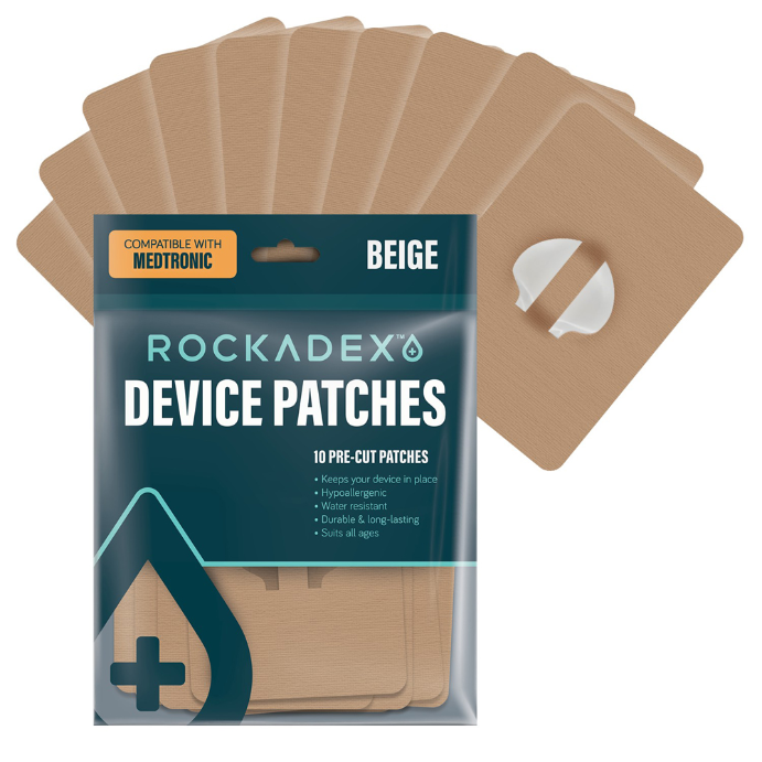 Rockadex Medtronic Patches Beige 10 Pack
