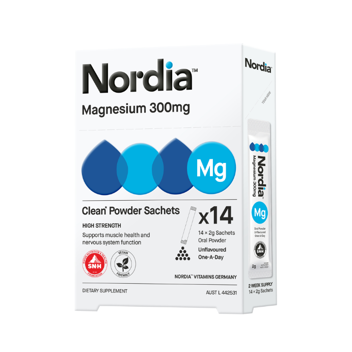 Nordia Magnesium 300mg Sachets 14pk