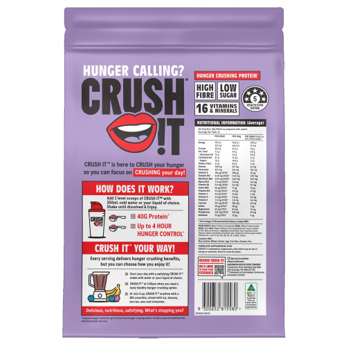 Sanitarium Crush It Shake Chocolate 780g