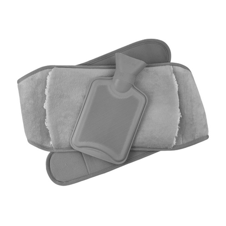 Body Warmers Body Warmer Hot Water Bottle & Cover Set in Maroon or Charcoal 1 Each