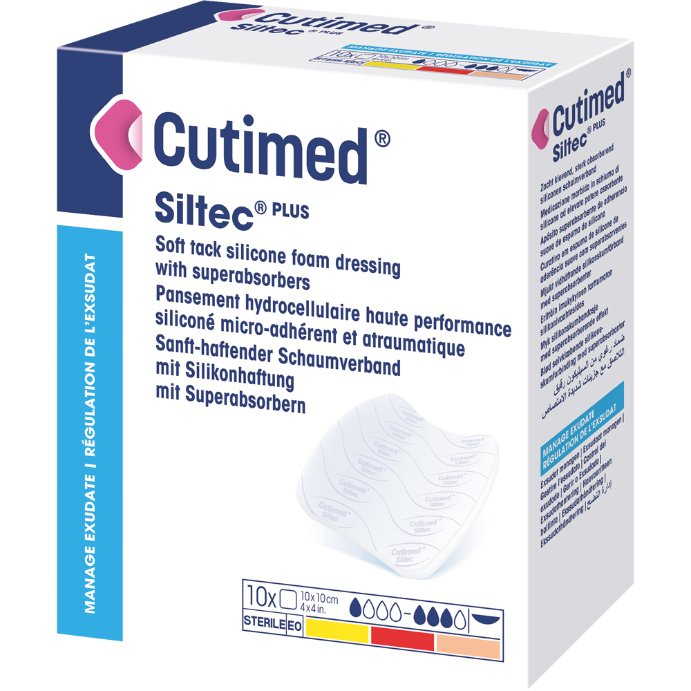 Cutimed Siltec B 10cm x 10cm Sterile 10 Pack