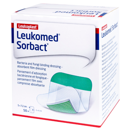 Leukomed Sorbact Sterile 5cm x 7.2cm 50 Pack
