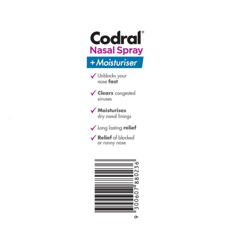 Codral Nasal Spray + Moisturiser 10mL