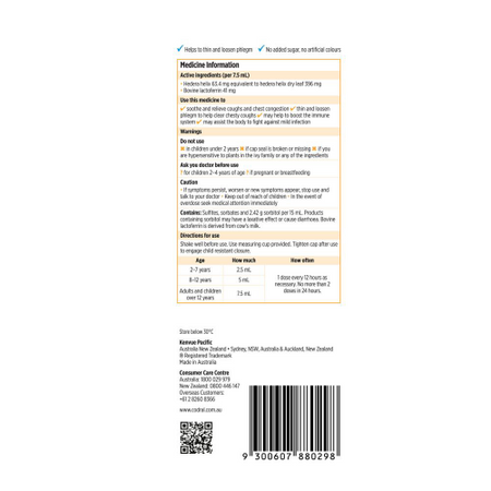 Codral Kids Chesty Cough + Immunity Support Honey Lemon Flavour 200mL