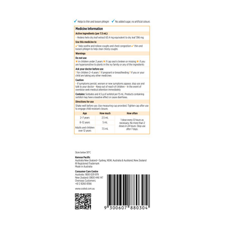 Codral Kids Chesty Cough Strawberry Flavour 200mL