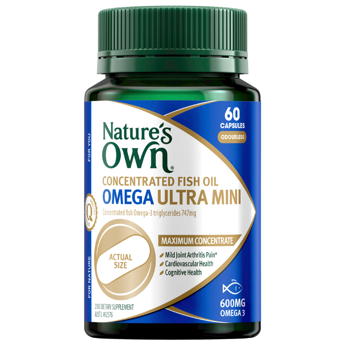 Nature's Own Concentrated Fish Oil Omega Ultra Mini 60 Capsules