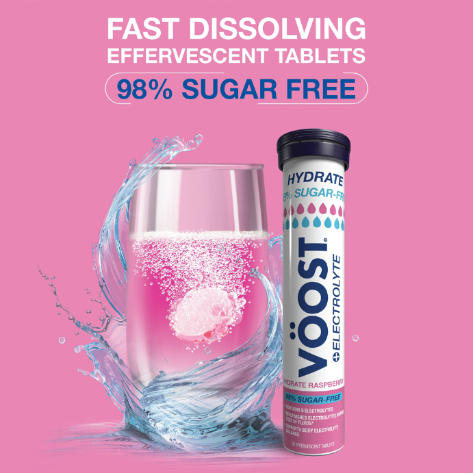 VÖOST Hydrate 98% Sugar Free Raspberry 20 Pack
