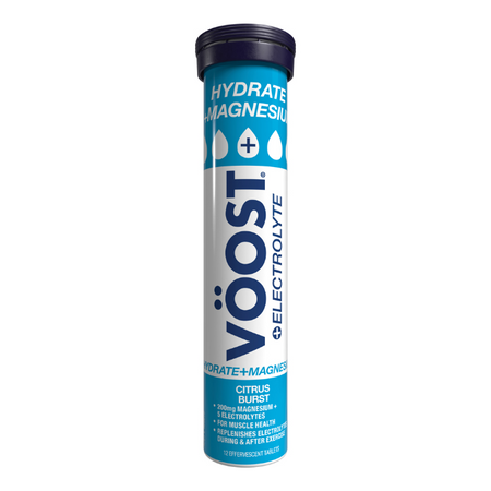 VÖOST Hydrate + Magnesium Citrus Burst Vitamins 12 Effervescent Tablets