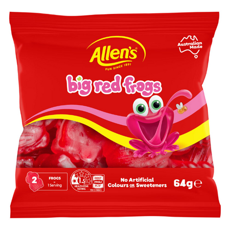 Allen's Frogs Alive Lollies Bag 64g