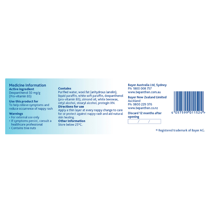 Bepanthen Nappy Rash Ointment 200g
