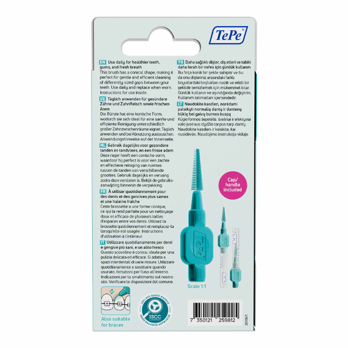 TEPE EasyFit S/M Brushes 6 Pack