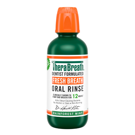 TheraBreath Rainforest Mint Mouthwash 473ml