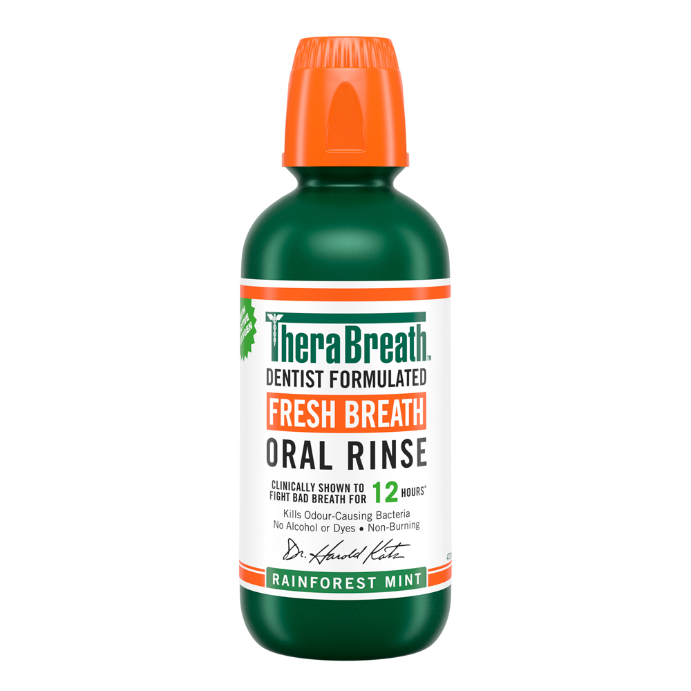 TheraBreath Rainforest Mint Mouthwash 473ml